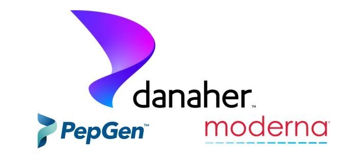 Symposium Sponsorship Logos - Danaher, PepGen, Moderna